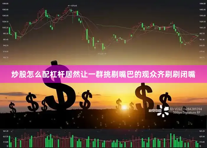 炒股怎么配杠杆居然让一群挑剔嘴巴的观众齐刷刷闭嘴